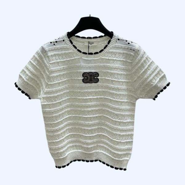 [ 셀린느 ] 25ss 비즈 펀칭 니트