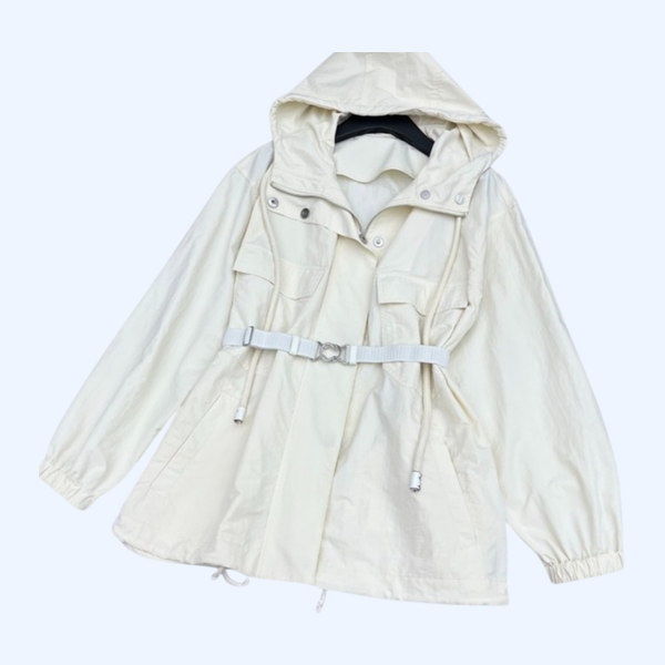 [ Prada ] 프라다 벨트 후드 자켓