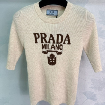 [ Prada ] 프라다 로고 라운드 니트