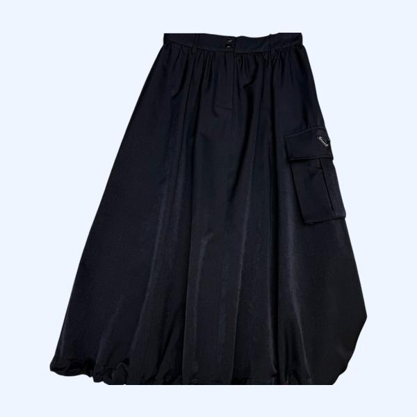 [ Prada ] 프라다 스트링 포켓 롱 스커트