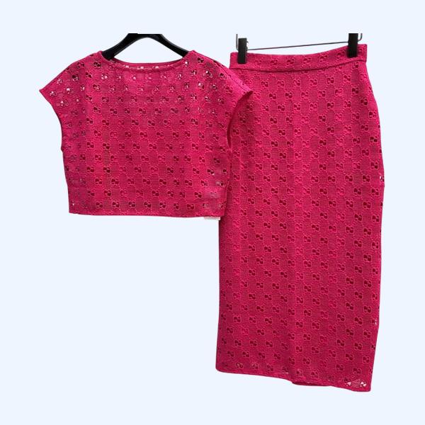 [ Gucci ] 구찌 펀칭 니트 투피스