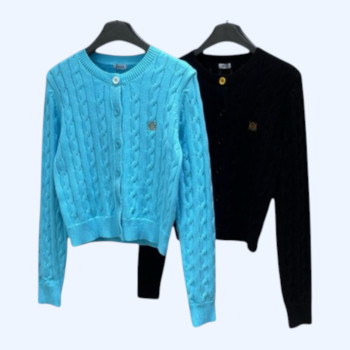 [ Loewe ] 로에베 꽈배기 니트 가디건