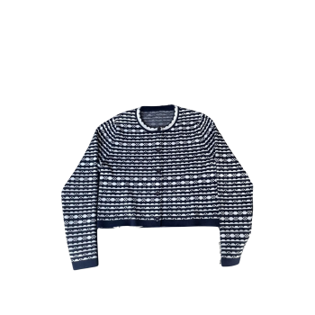 [ LV ] 스트라이프 크롭 니트 가디건