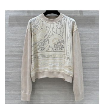 [ Hermes ] 에르메스 프린트 실크 니트