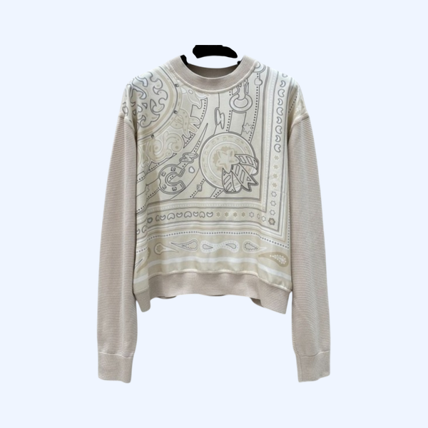 [ Hermes ] 에르메스 프린트 실크 니트