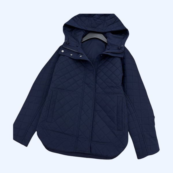 [ Hermes ] 에르메스 양면 퀼팅 후드 자켓