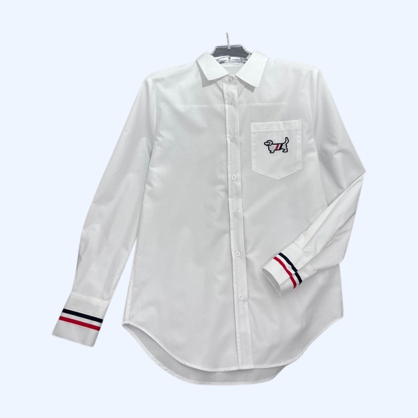 [ 톰브라운 ] 25ss 스쿨룩 자수 셔츠