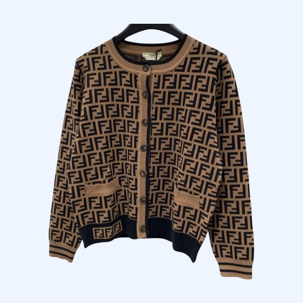 [ Fendi ] 펜디 FF 라운드 니트 가디건