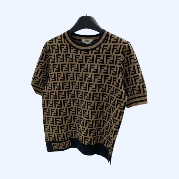 [ Fendi ] 펜디 FF 라운드 반팔 니트