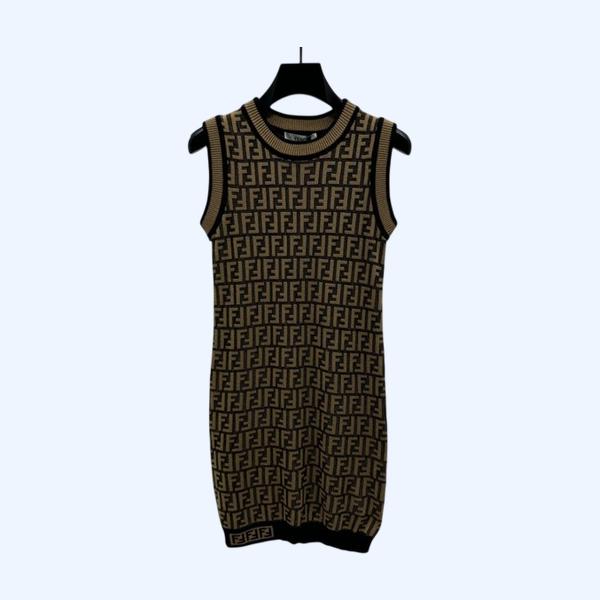 [ Fendi ] 펜디 FF 니트 나시 원피스