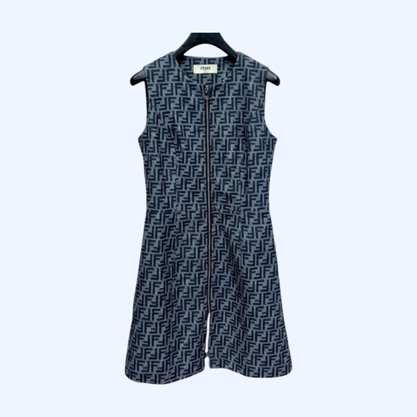 [ Fendi ] 펜디 로고 데님 원피스