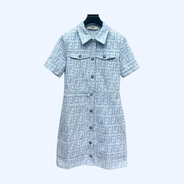 [ Fendi ] 펜디 로고 데님 원피스