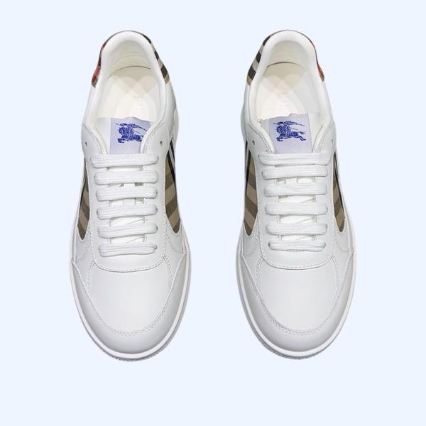 [ Burberry ] 버버리 레더 체크 테라스 스니커즈