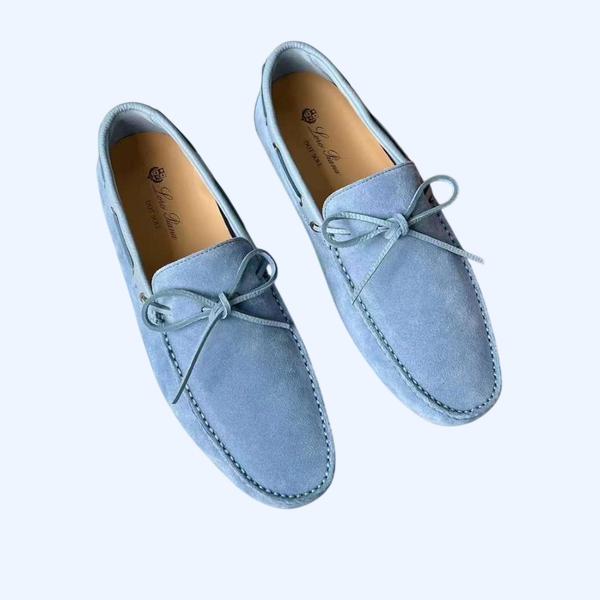 [Loro Piana] 로로피아나 도트 솔 워크 모카신