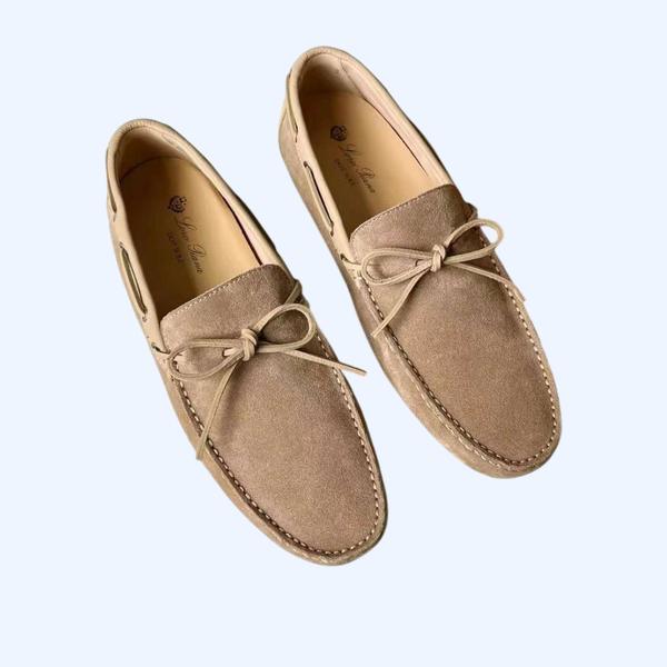 [Loro Piana] 로로피아나 도트 솔 워크 모카신