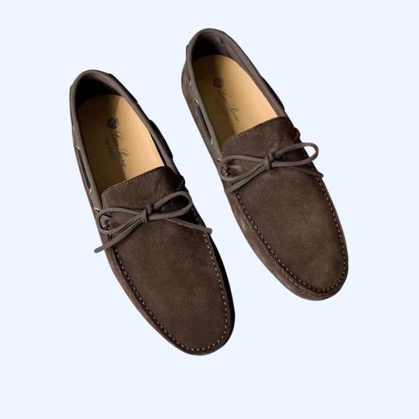 [Loro Piana] 로로피아나 도트 솔 워크 모카신