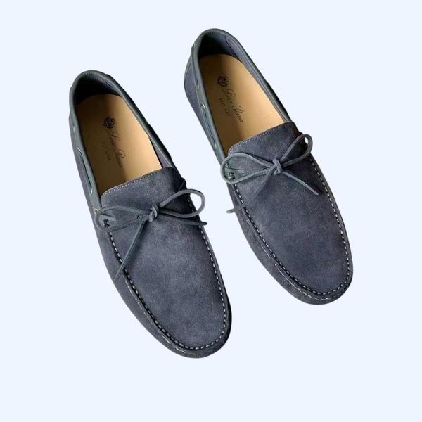 [Loro Piana] 로로피아나 도트 솔 워크 모카신