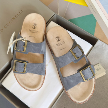 [ Brunello Cucinelli ] 브루넬로 쿠치넬리 더블 스트랩 샌들