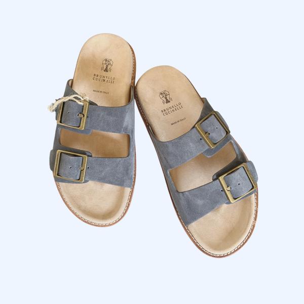 [ Brunello Cucinelli ] 브루넬로 쿠치넬리 더블 스트랩 샌들