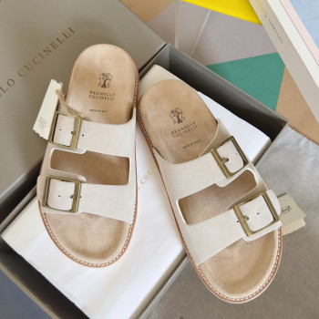 [ Brunello Cucinelli ] 브루넬로 쿠치넬리 더블 스트랩 샌들