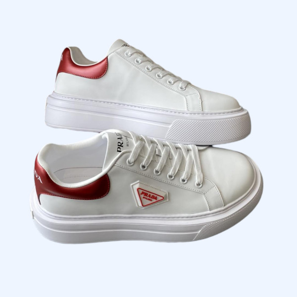 [ Prada ] 프라다 플랫폼 가죽 스니커즈