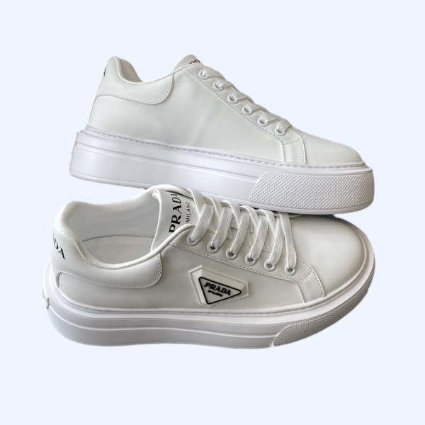 [ Prada ] 프라다 플랫폼 가죽 스니커즈