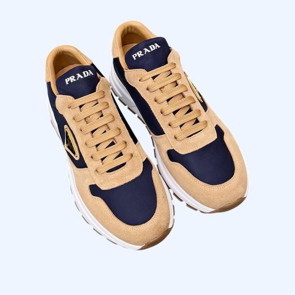 [ 프라다 ] prax 01 스웨이드 & 나일론 스니커즈