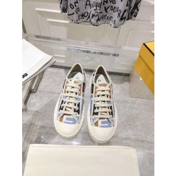 [Fendi] 펜디 도미노 캔버스 로우탑 스니커즈