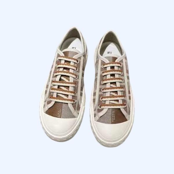 [Fendi] 펜디 도미노 캔버스 로우탑 스니커즈