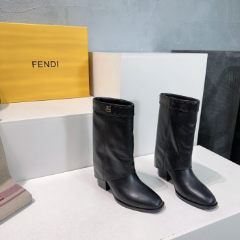 [ Fendi ] 펜디 가죽 미들 부츠