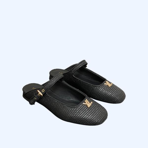 [ LV ] 라피아 발레리나 뮬