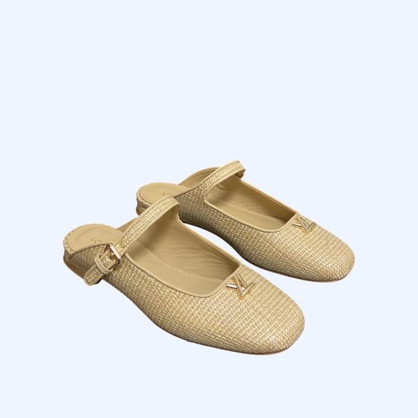 [ LV ] 라피아 발레리나 뮬