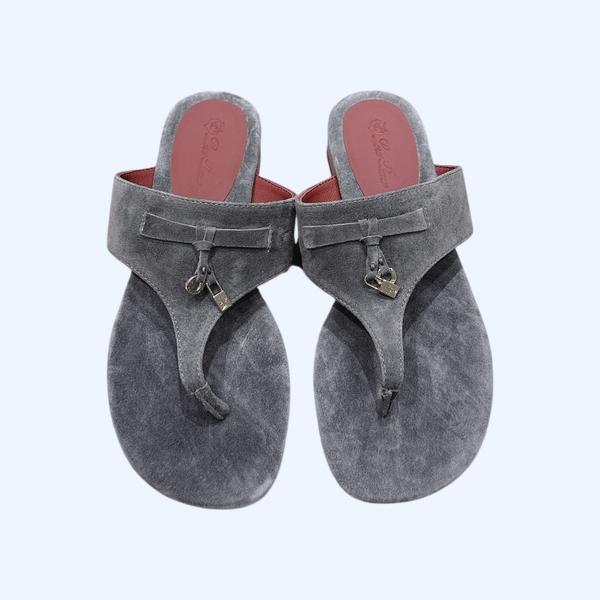 [ Loro Piana ] 로로피아나 참스 스웨이드 샌들