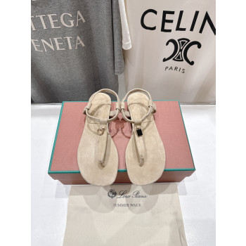 [ Loro Piana ] 로로피아나 민딜 스웨이드 샌들