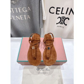 [ Loro Piana ] 로로피아나 민딜 스웨이드 샌들