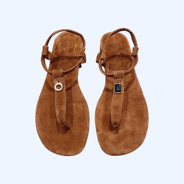 [ Loro Piana ] 로로피아나 민딜 스웨이드 샌들