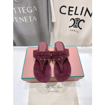 [ Loro Piana ] 로로피아나 참스 스웨이드 샌들