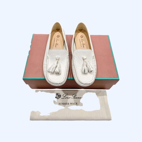 [ Loro Piana ] 로로피아나 도트 솔 로퍼