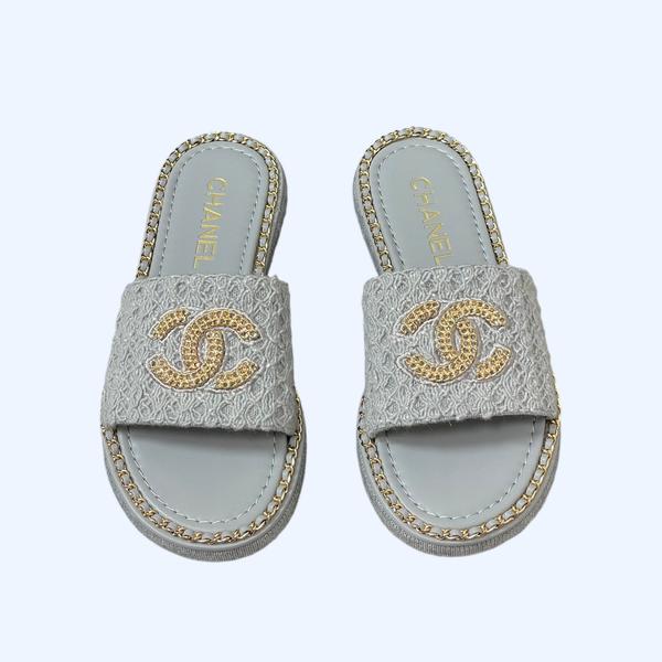 [ Chanel ] 샤넬 트위드 뮬