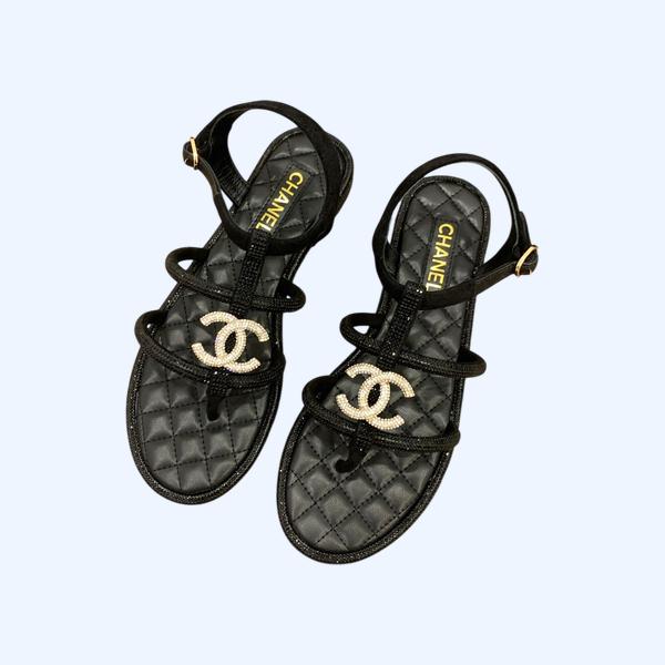[ Chanel ] 샤넬 CC 스트랩 쪼리 샌들