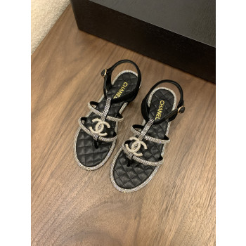 [ Chanel ] 샤넬 CC 스트랩 쪼리 샌들