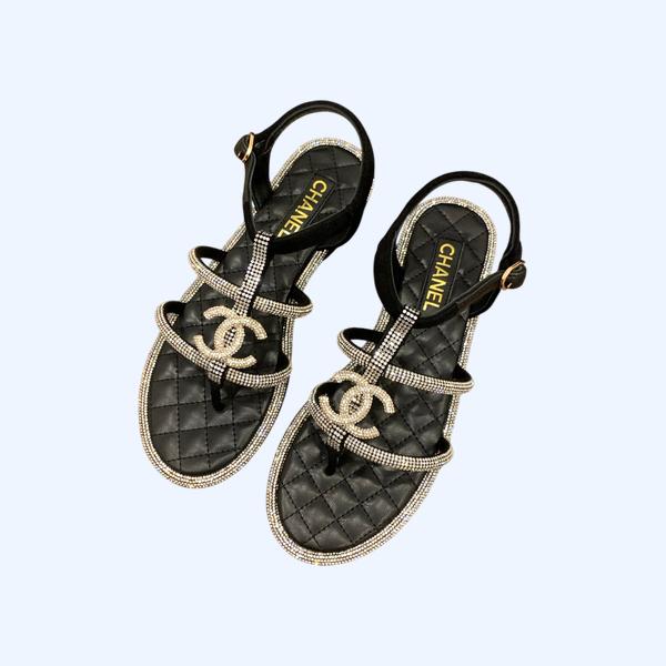 [ Chanel ] 샤넬 CC 스트랩 쪼리 샌들