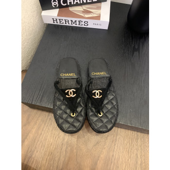 [ Chanel ] 샤넬 퀼팅 에스파듀 쪼리 샌들