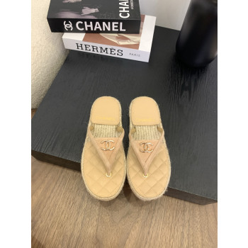 [ Chanel ] 샤넬 퀼팅 에스파듀 쪼리 샌들