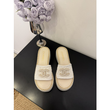 [ Chanel ] 샤넬 CC 통굽 슬라이드