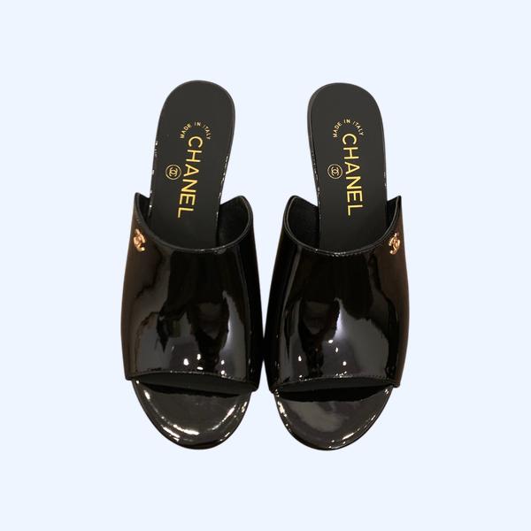 [ Chanel ] 샤넬 페이던트 뮬 힐