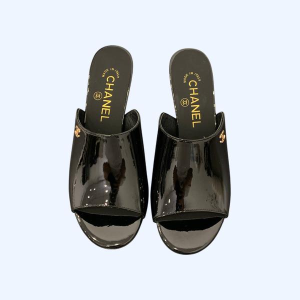 [ Chanel ] 샤넬 페이던트 뮬 힐