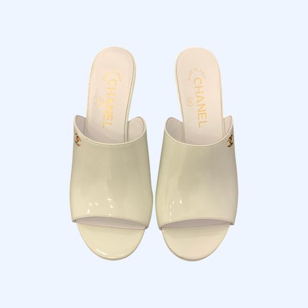 [ Chanel ] 샤넬 페이던트 뮬 힐