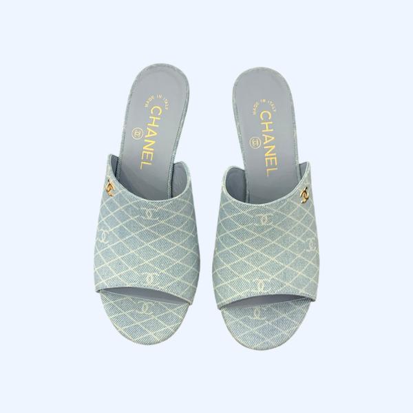 [ Chanel ] 샤넬 페이던트 뮬 힐