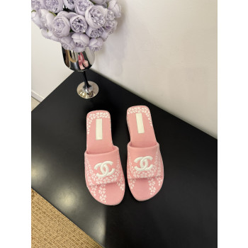 [ Chanel ] 샤넬 프린팅 통굽 슬라이드